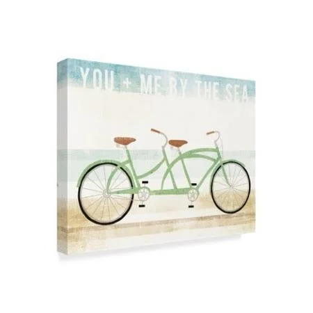 Trademark Fine Art Wap08596-C2432Gg Michael Mullan 'Beach Cruiser Tand