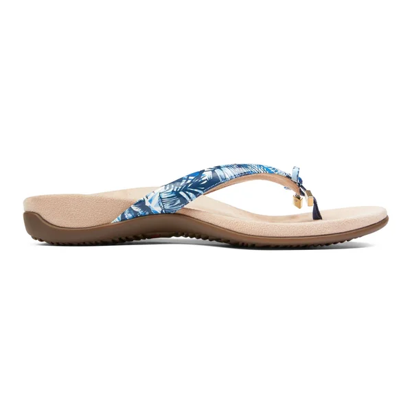 Vionic Bella II Women's Sandals Blue Palm : 8.5 M