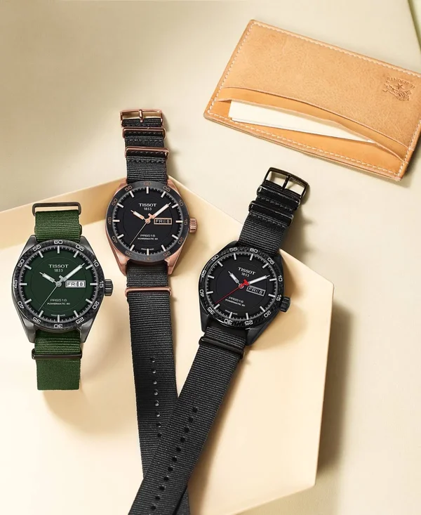 Men's PRS516 Powermatic Textile Strap Watch, 42mm