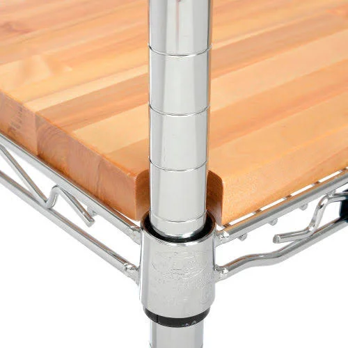 John Boos & Company HDO-1836V-N Hardwood Deck Overlay for Wire Shelving 36x22W x 18x22D x 1x22Thick