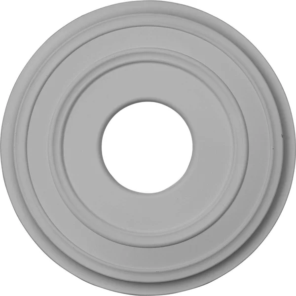 12 3/8x22OD x 4x22ID x 1 1/8x22P Classic Ceiling Medallion (Fits Canopies Up to 7 1/4x22) - Hand-Painted Brushed Mahogany