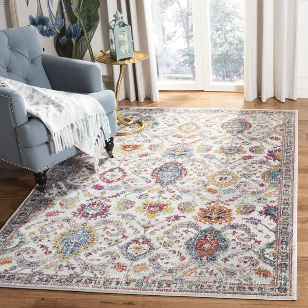 Safavieh Evoke EVK255B 6&7x22 x 6&7x22 Round Cream - Orange Area Rug