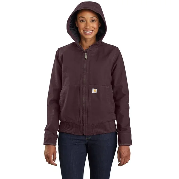Carhartt Women's Washed Duck Active Jac - Xs - Dark Brown