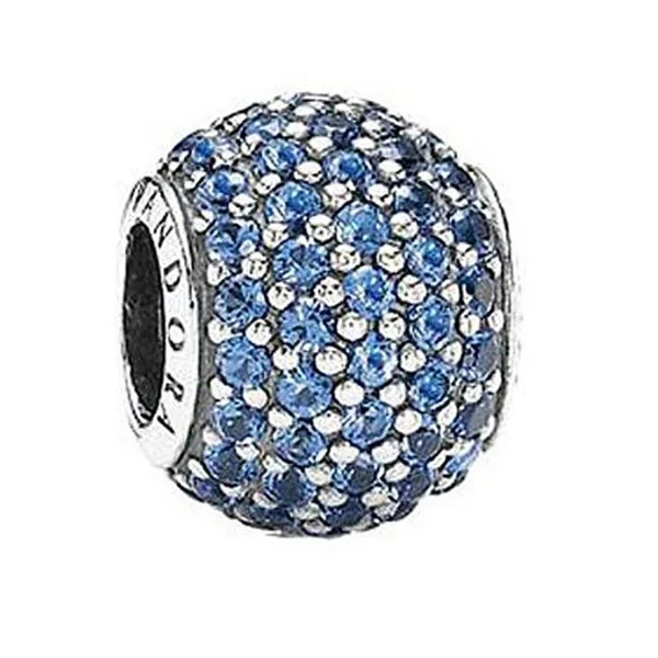 Pandora 791051NCB Blue Pave Lights Charm