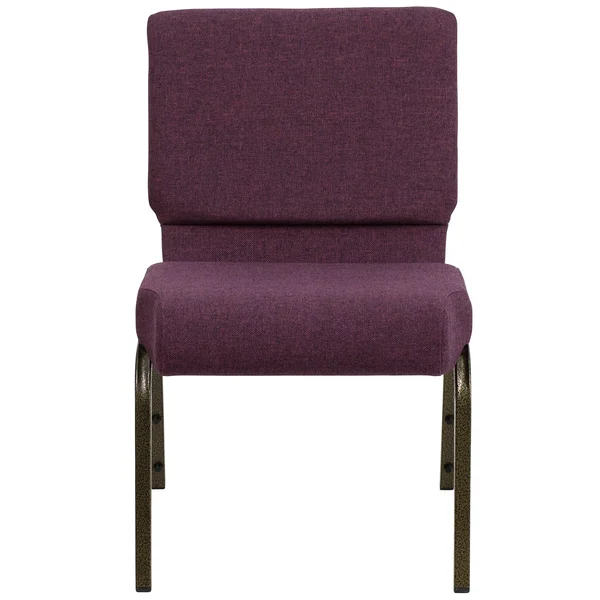 Flash Furniture 21 Church Chairs w/4 Seat and Gold Vein Frame - Plum, 20/Pack 20FCH2214GV005