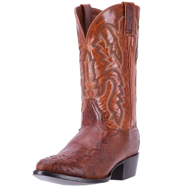 Dan Post Men's Pugh Ostrich BOOT-Cognac