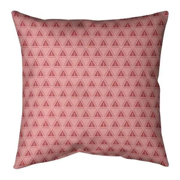 Porch & den Caitlin Pastel Monochrome Minimalist Trees Throw Pillow - 16 x 16 - Red - Polyester
