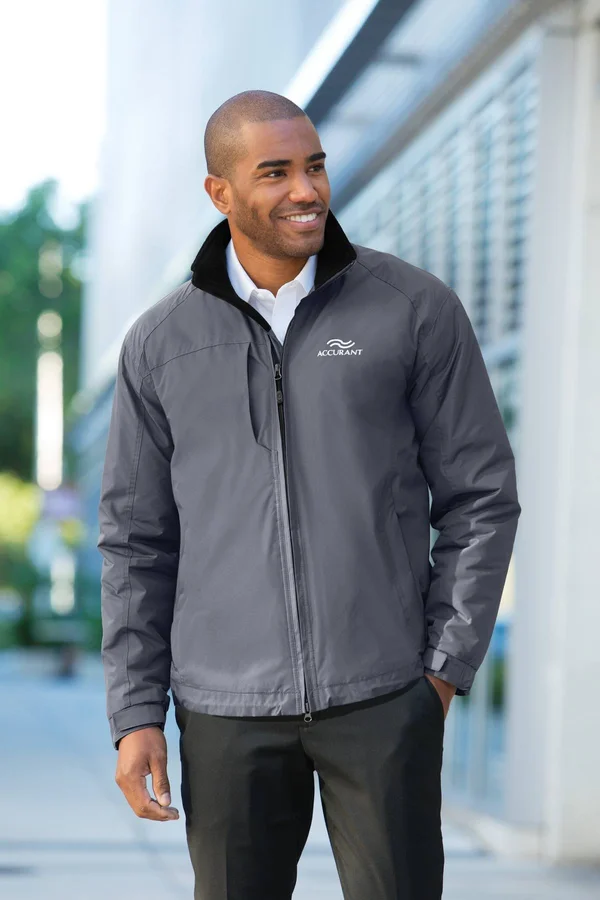 Port Authority J354 Challenger II Jacket - Steel Grey/True Black - 3XL