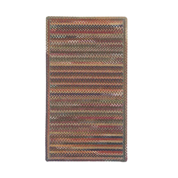 Capel Rugs Kill Devil Hill Cross Sewn Braided Area Rug - Blue - 20x22x30x22