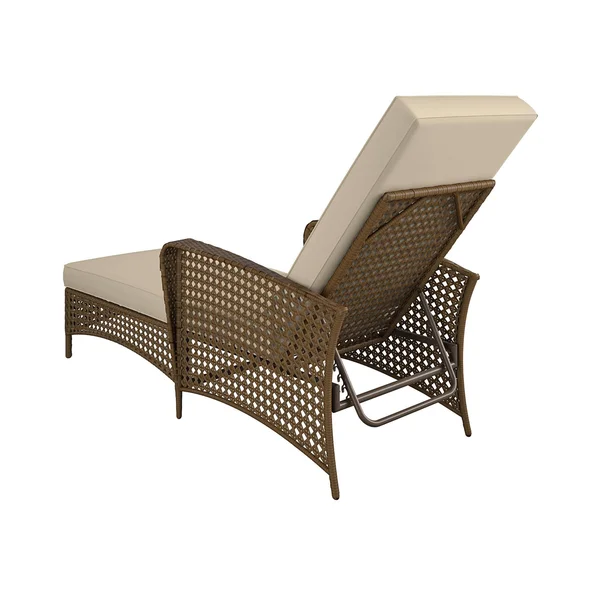 Wicker Chaise Lounge Patio Chair