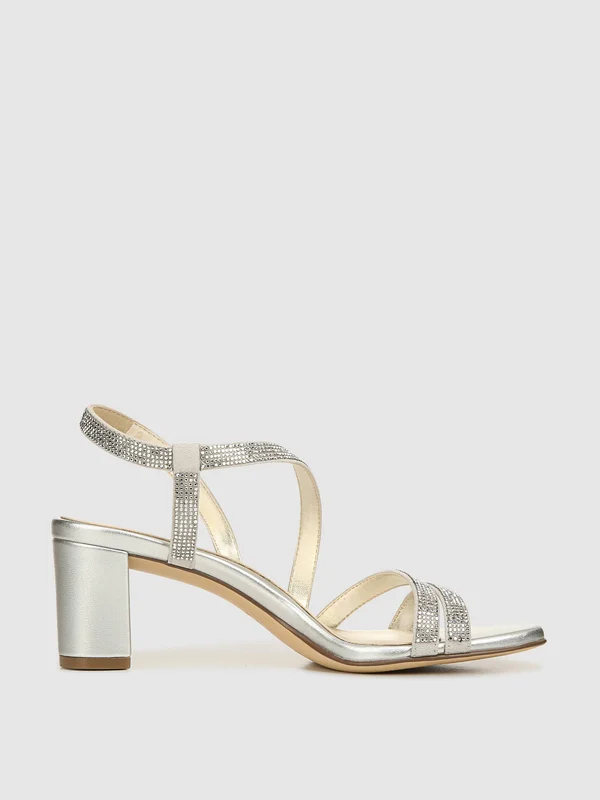 Naturalizer Vanessa Silver Microfiber - Women's, Size: 5
