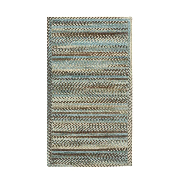 Capel Rugs Kill Devil Hill Cross Sewn Braided Area Rug - Blue - 20x22x30x22