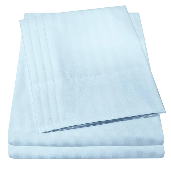 Sweet Home Collection 6 Piece Bed Sheets 1500 Thread Count Fine Microfiber Deep Pocket Set-Extra Pillow Cases, Value, King, Dobb