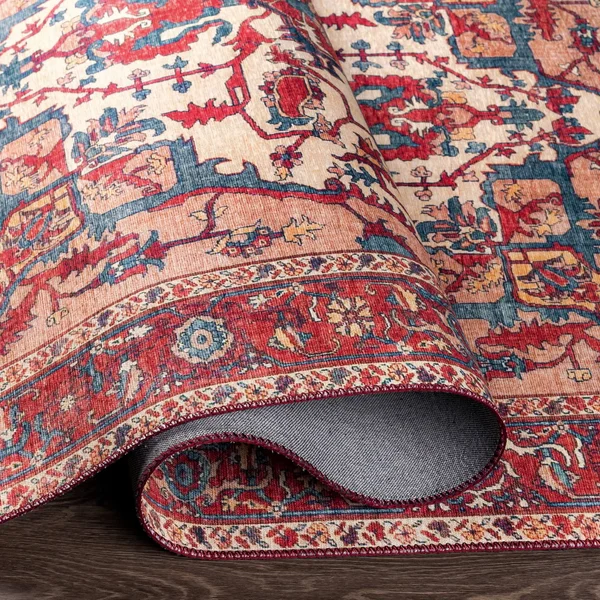 Traditional BHS-0090495 Iris Poly Accent Rug, 5& x 7&6x22