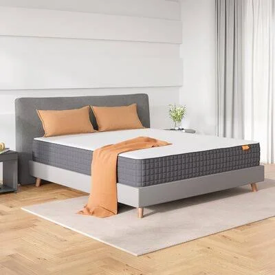 Sweetnight Breeze 10 inch Gel Memory Foam Mattress in A Box Pressure Relief, Queen Mattress, White