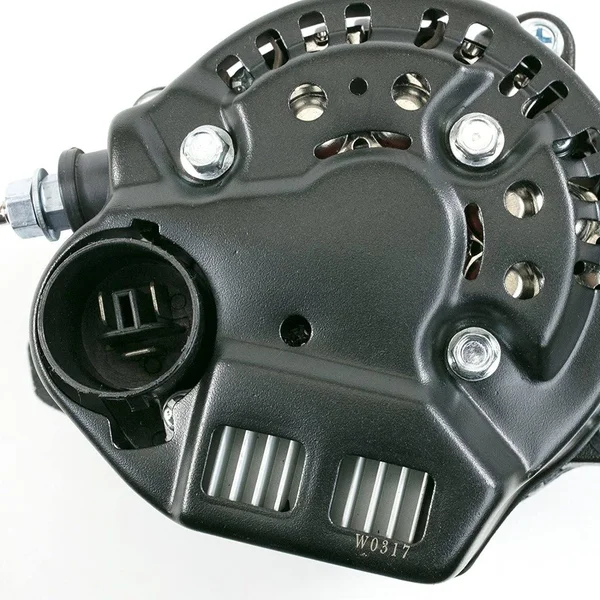 A-Team Performance ES1004BK Mini Race Alternator Denso Style High Amperage 90 Amp Black Finish
