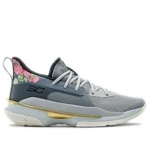 Under Armour Curry 7 &Chinese New Year& Mod Grey/Halo Grey/Midnight Turquoise Basketball Shoes/Sneakers 3021258-103 (Size: US 12