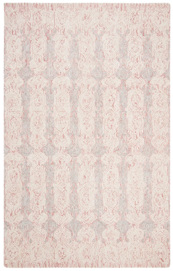 Safavieh Glamour Rug Collection GLM536U - Light Pink - Ivory - 3& x 5&