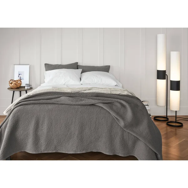 Room & Board, Modern Cedric Floor Lamp 48H in Graphite White