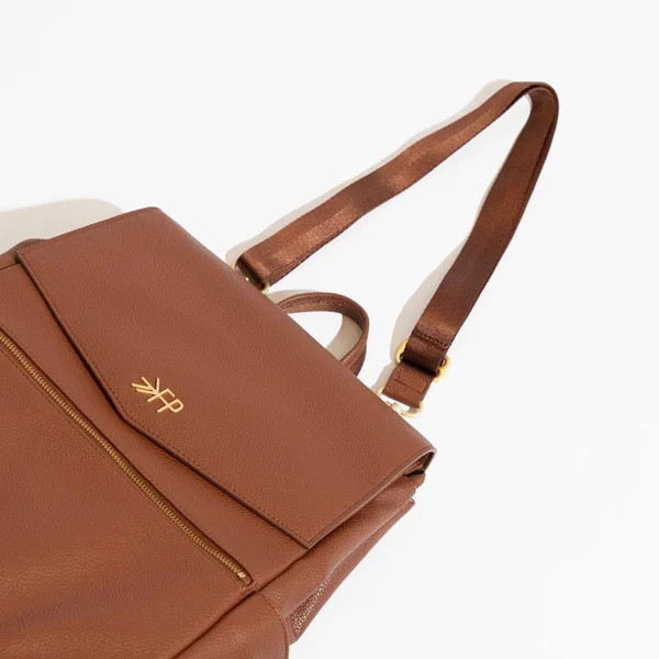 Freshly Picked Classic Diaper Bag - Cognac
