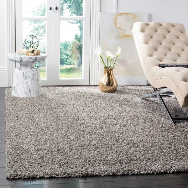 Safavieh Athens Shag Dark Grey Area Rug - 6& x 9&