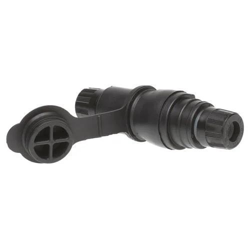Woodhead - Molex 27W47BLK Watertite Single Locking Female Plug with Locking Blade Connector; 20 Amp, 125 Volt, 2-Pole, 3-Wire, N
