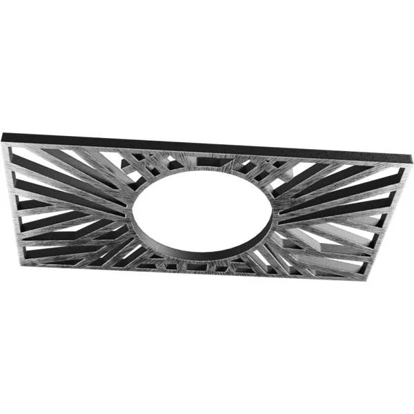 Ekena Millwork CMPP36X18HOASV 36x22W x 18x22H x 13 3/8x22ID x 1x22P Hoover Architectural Grade PVC Pierced Ceiling Medallion - An