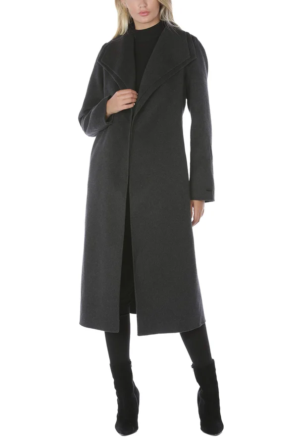 Tahari Elliot Double Face Wool-Blend Coat