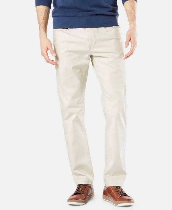 Dockers Alpha Jean Cut Khakis, Slim Fit Pants, Men's, White 30 x 30