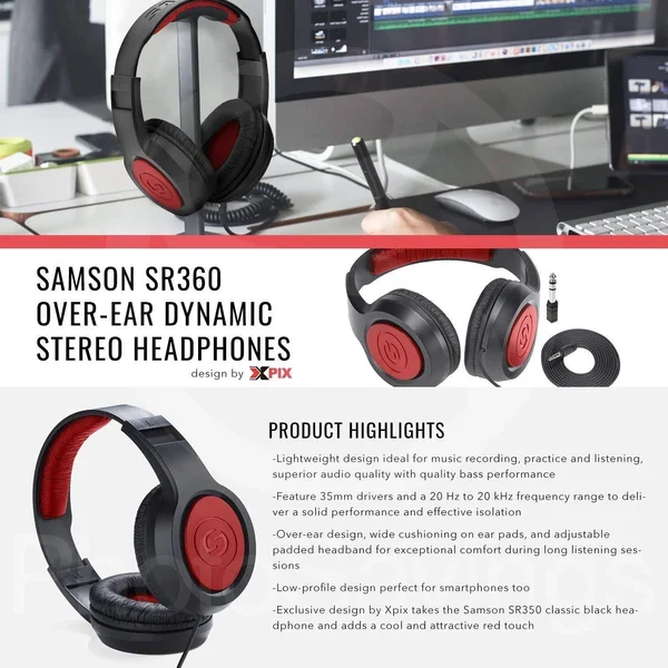 Zoom H2n Handy Portable Digital Audio Recorder with Samson Stereo Headphones and Accessory Bundle