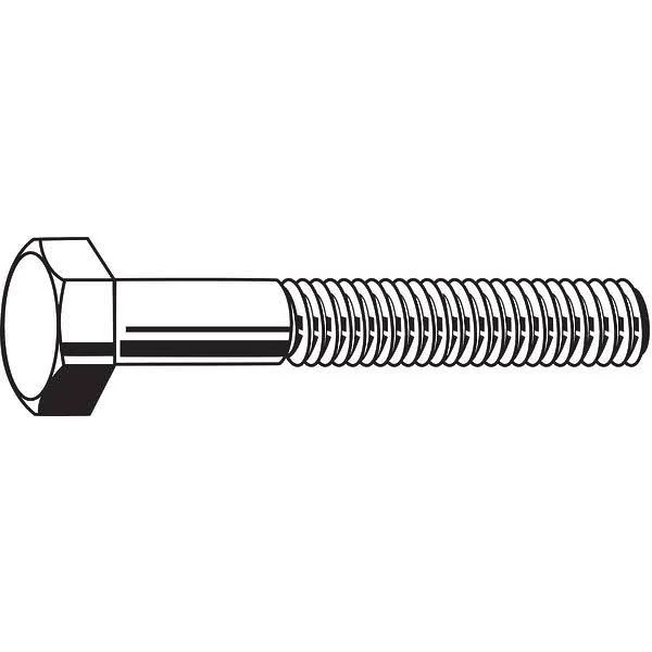 Fabory A01200.037.0275 3/8x22-16 x 2-3/4x22 Grade 5 Zinc Plated UNC (Coarse) Hex