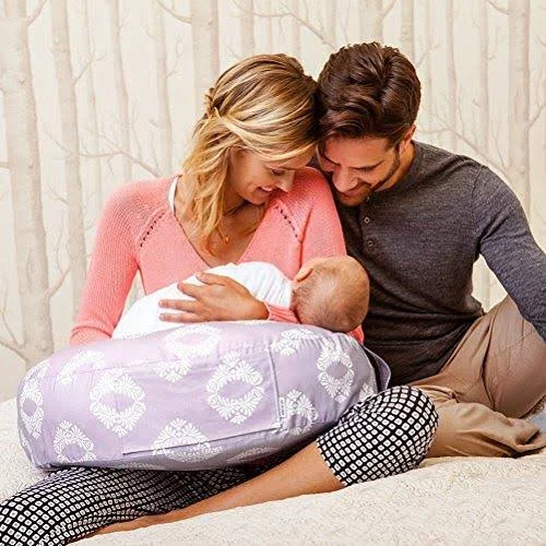 Bebe AU Lait Premium Cotton Nursing Pillow, Twilight