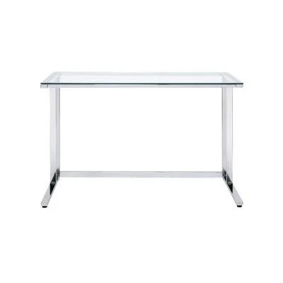Alexian Glass Desk Orren Ellis Color (Frame): Chrome