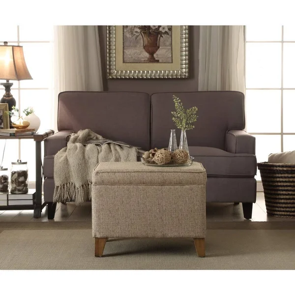 Carson Carrington Hassel Storage Ottoman (Tan - Medium)