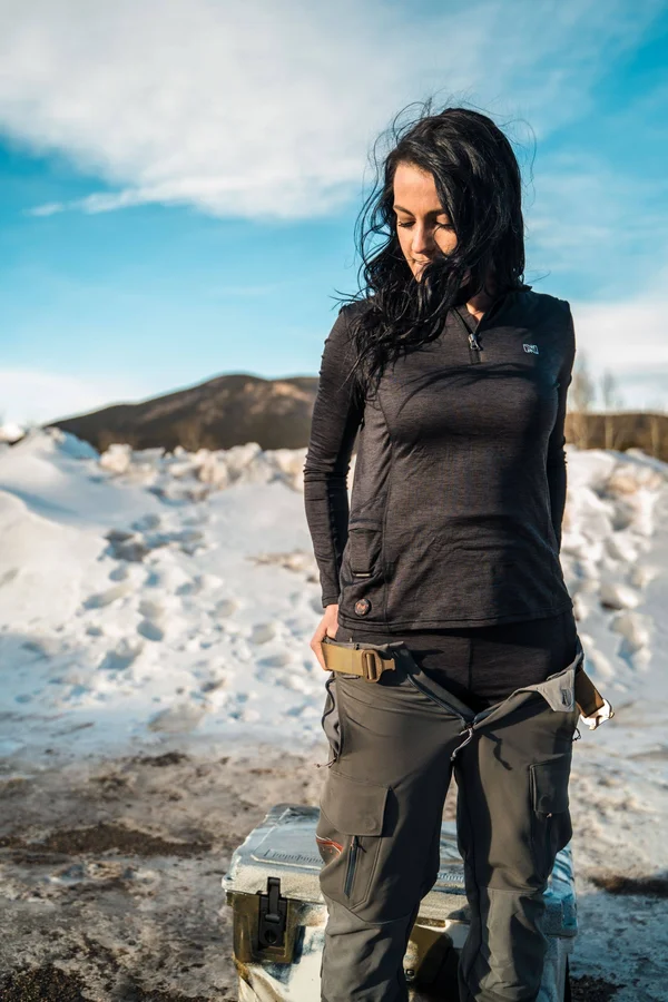 Mobile Warming Ion Shirt - Women's Black 2XL MWJ19W10-01-06