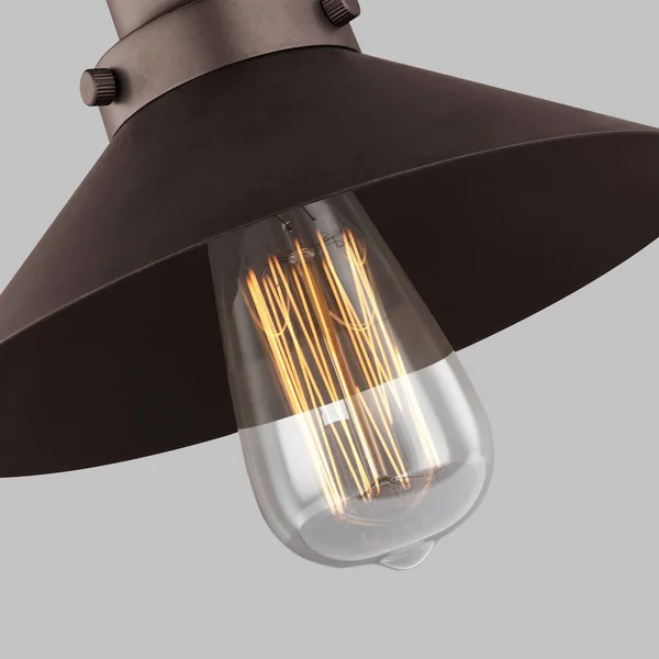 Feiss Hooper 1-Light Antique Bronze Flush Mount