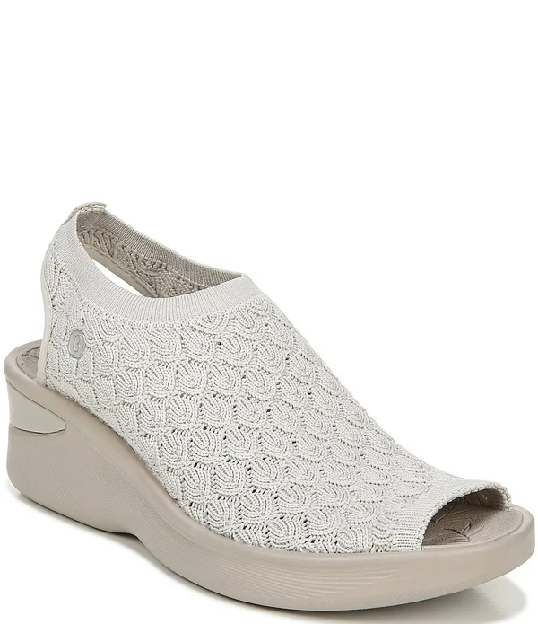 Bzees Women's Secret Wedge Sandal - Sand Crochet, 9.5