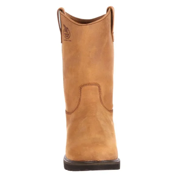 Georgia Boot Men's Farm & Ranch Wellington Comfort Core Work Boots - Mississippi Tan