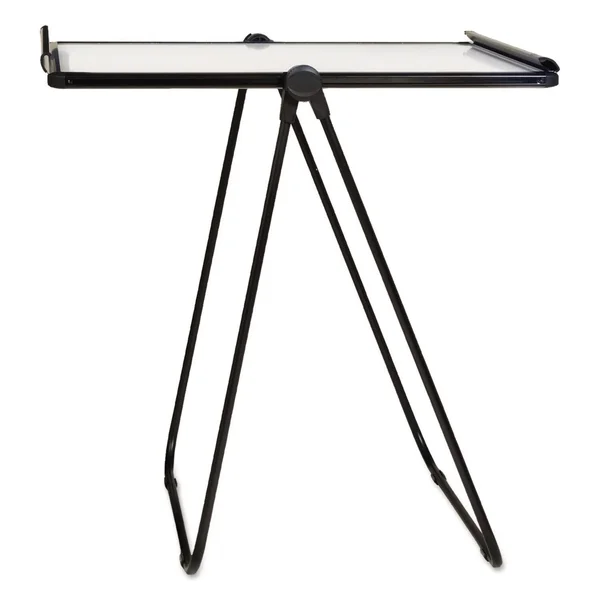 Staples Ultima - Easel - floor-standing - 27 in x 35 in - melamine - double-sided - reversible - black frame