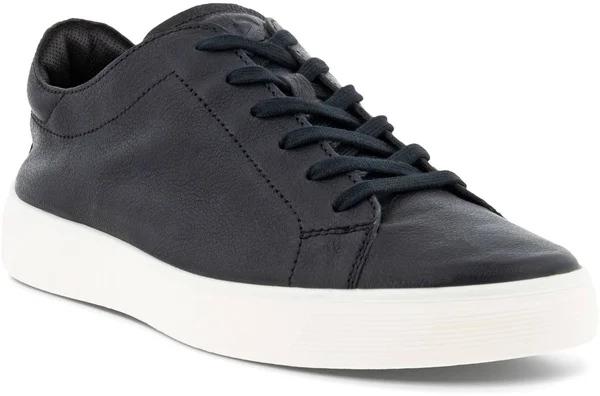 Ecco Street Tray Retro Sneaker - Black - 5-5.5Us