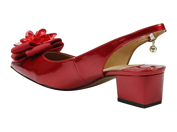 J. Renee Faaye Women's Pump - Red Size 8