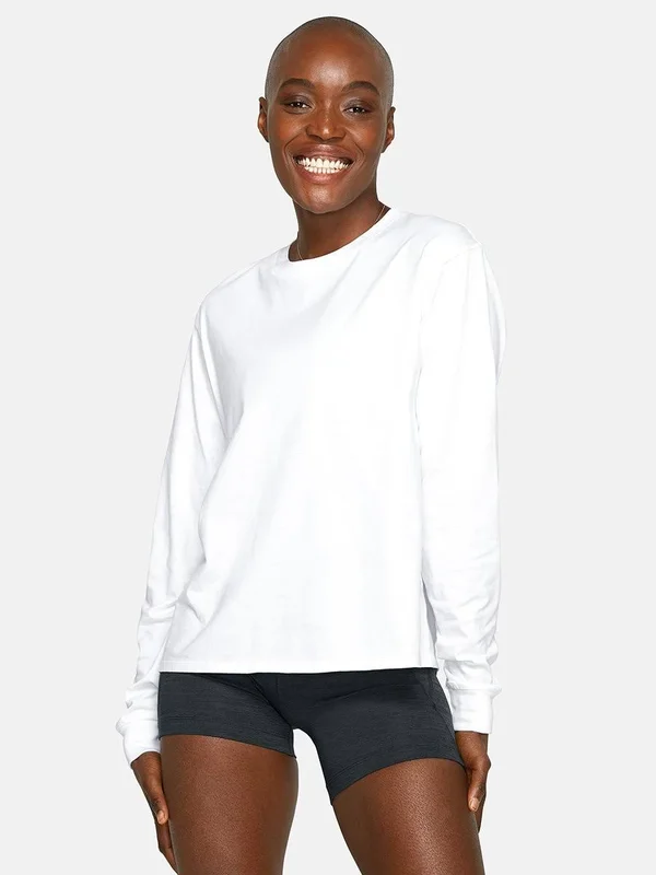 Everyday Longsleeve in Brilliant White - Outdoor Voices
