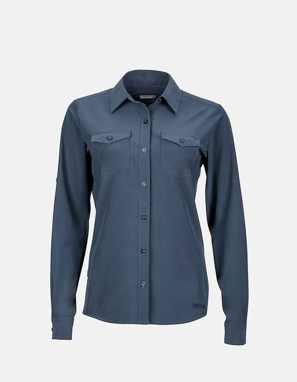 Marmot Annika Long Sleeve Shirt - Women's-Dark Steel-small
