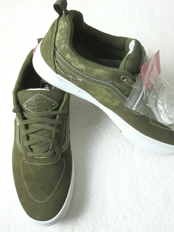 Vans Platoon Kyle Walker Pro Skate Shoes - Military - White