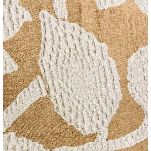 Plutus 20x22 x 20x22 Golden Arabella Vine Luxury Throw Pillow in Bronze Tones