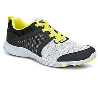Vionic Knit Gored-Lace Sneakers - Malta - Size 9 Wide, Black