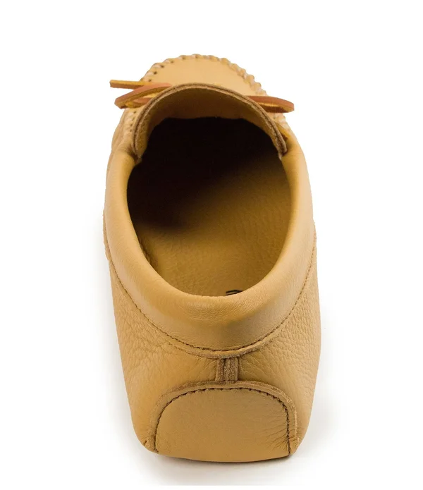 Minnetonka Double Deerskin Softsole 7 Men's Natural