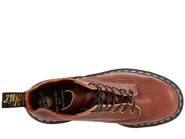 Dr. Martens 1460 Veg Tan Leather Lace Up Boots Tan Work Boots Size 6