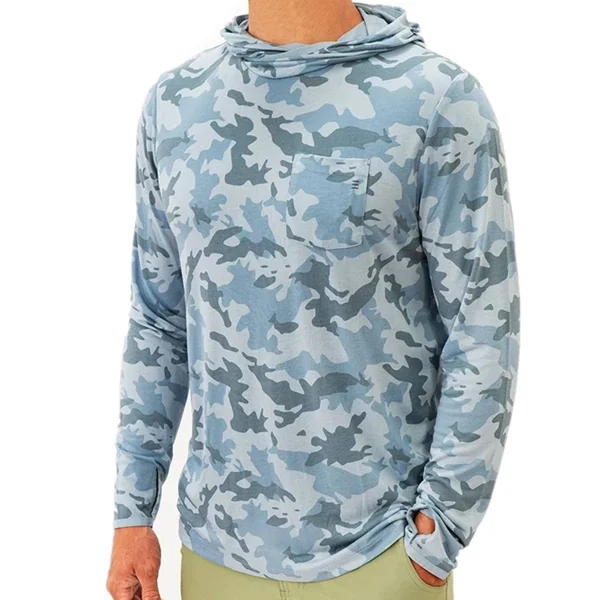 Free Fly Men's Bamboo Lightweight Hoody - Water Camo, 2XL