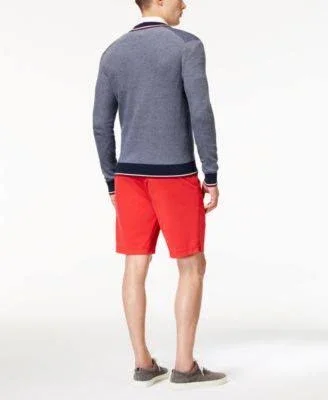 Michael Kors Mens Spring Stretch Casual Chino Shorts, Blue, 30